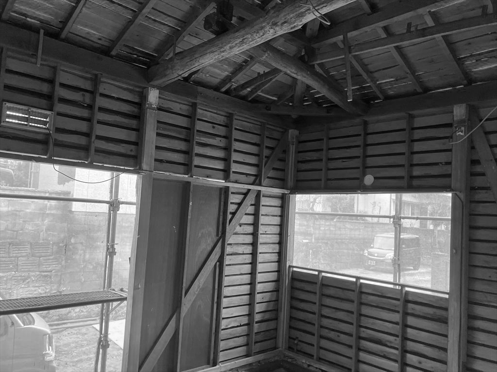 断熱材は施工されていない状態